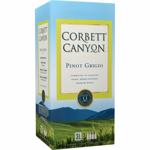 Corbett Canyon Pinot Grigio Australia White Wine Box Perspective: back