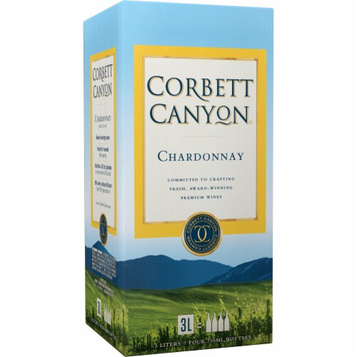 Corbett Canyon Chardonnay White Wine Box Perspective: back