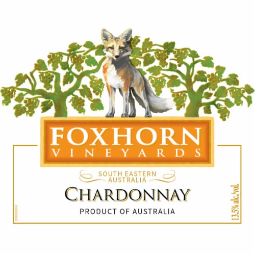 Foxhorn Chardonnay California White Wine Perspective: back