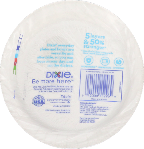 Dixie Everyday 8.5" Paper Plates Perspective: back