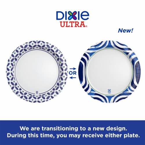 Dixie Ultra® Compostable 10-Inch Paper Plates Perspective: back