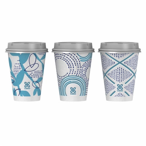 Dixie® To Go Insulated Paper Cups with Lids Perspective: back