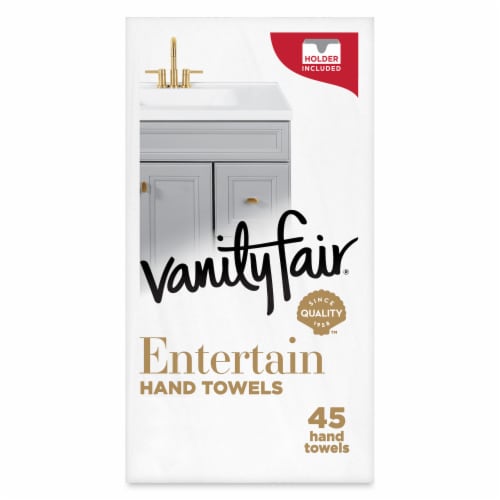 Vanity Fair Entertain Hand Towel Paper Napkins Perspective: back