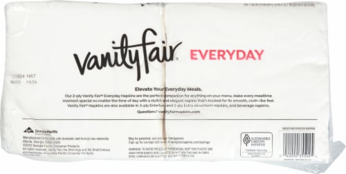 Vanity Fair® Everyday Disposable Paper Napkins Perspective: back