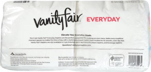 Vanity Fair® Everyday Disposable Paper Napkins Perspective: back