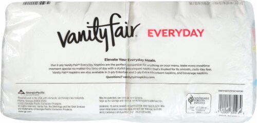 Vanity Fair® Everyday Disposable Paper Napkins Perspective: back
