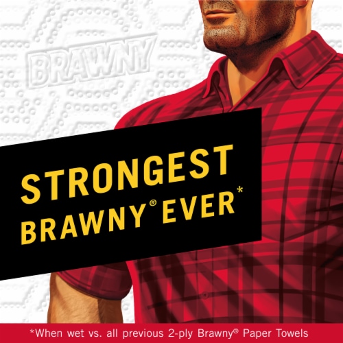 Brawny® Tear-A-Square® Paper Towels 3 Sheet Size Strong Paper Towel Perspective: back