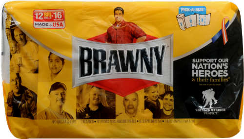 Brawny Pick-A-Size Big Paper Towel Rolls Perspective: back