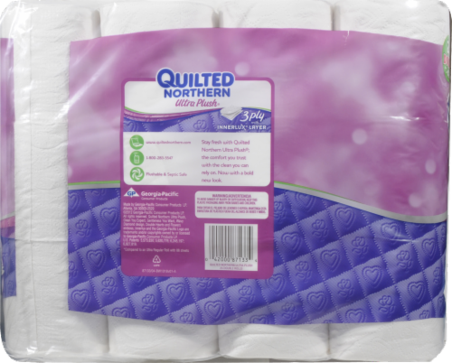 Quilted Northern 24 Double Ultra Plush Toilet Tissue Perspective: back