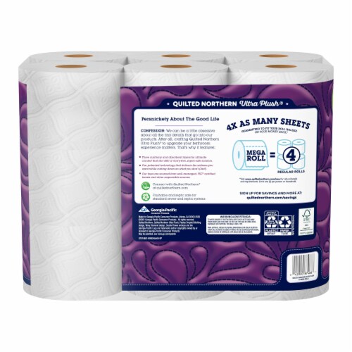 Quilted Northern Ultra Plush Mega Roll Toilet Paper Perspective: back
