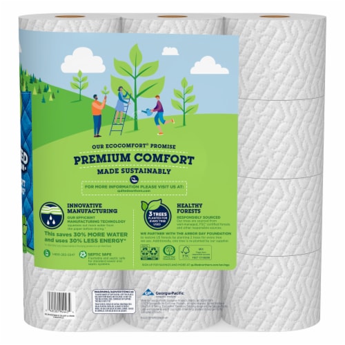 Quilted Northern Ultra Soft & Strong® Mega Toilet Paper Perspective: back