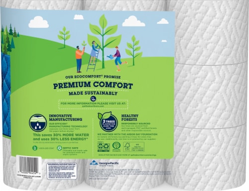 Quilted Northern Ultra Soft & Strong Unscented Toilet Paper Perspective: back
