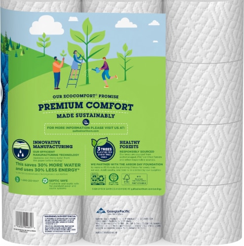 Quilted Northern Ultra Soft & Strong® Toilet Paper Perspective: back