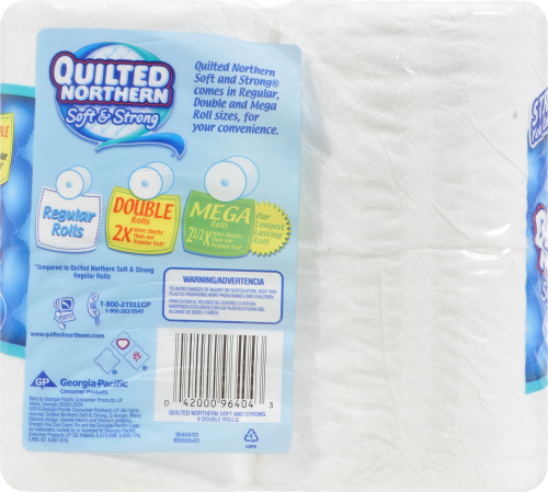 Quilted Northern Soft & Strong Bath Tissue Perspective: back