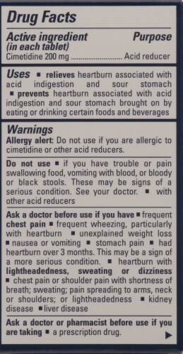 Tagamet®  200mg Value Size Heartburn & Acid Indigestion Reducer Perspective: back