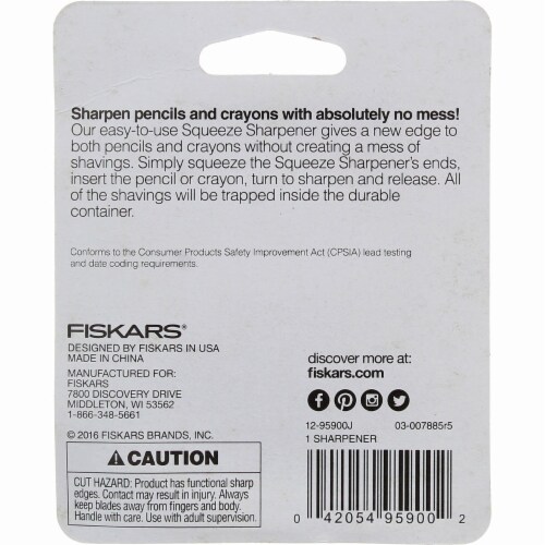 Fiskars® Mess Less Sharpener Perspective: back
