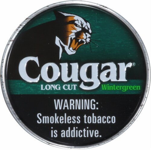 American Snuff Co. Cougar® Wintergreen Perspective: back