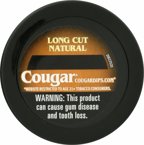American Snuff Co. Cougar® Natural Long Cut Perspective: back