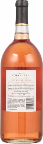 Ste Chapelle Soft Huckleberry Wine Perspective: back