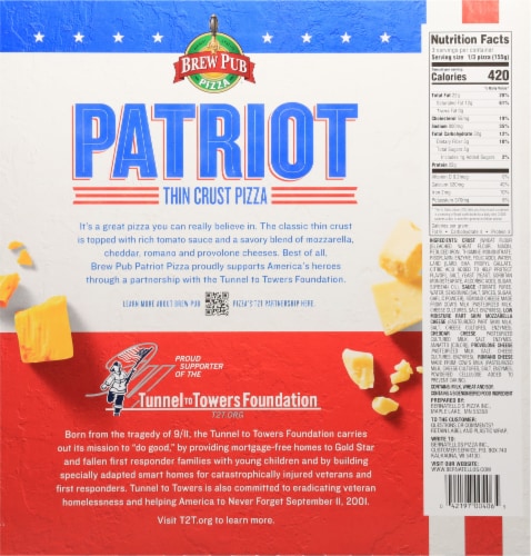 Brew Pub® Patriot™ Cheese Pizza Perspective: back