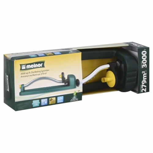 Melnor® Oscillating Sprinkler - Green/Yellow Perspective: back