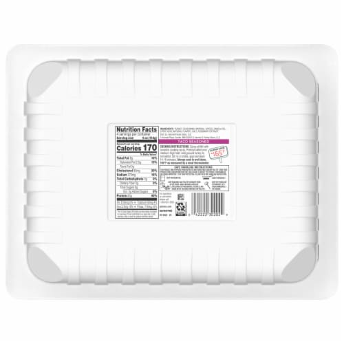 Jennie-O® Taco Seasoned Ground Turkey - 1 Lb. Tray Perspective: back