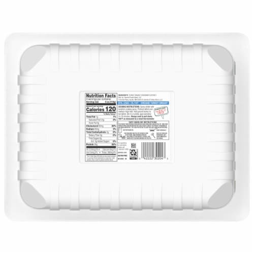 Jennie-O® Ground Turkey Breast 99% Lean / 1% Fat - 1 Lb. Tray Perspective: back
