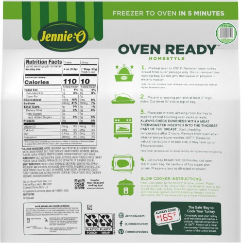 Jennie-O Oven Ready Homestyle Boneless Turkey Breast with Gravy Packet Perspective: back