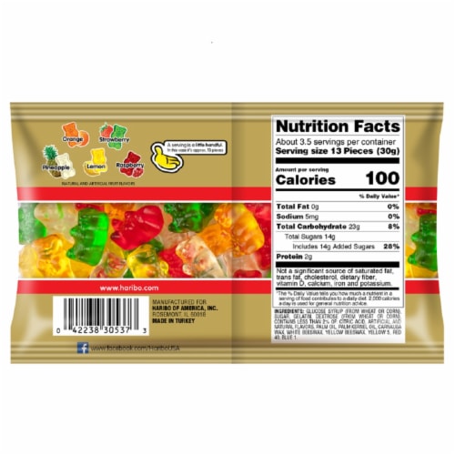 HARIBO® Gummies Goldbears® Perspective: back