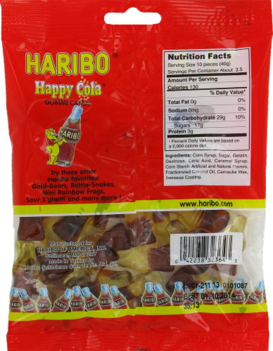 Haribo® Happy Cola® Gummi Candy Perspective: back