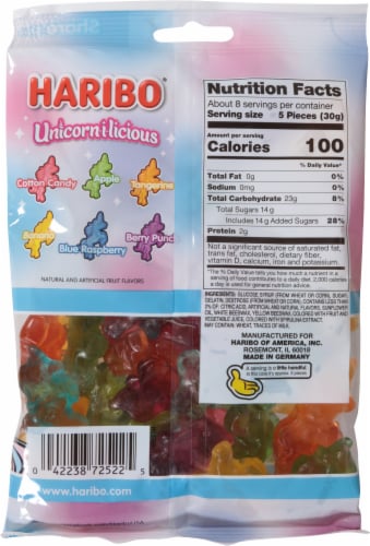 Haribo® Unicorn-i-licious Gummi Candy Perspective: back