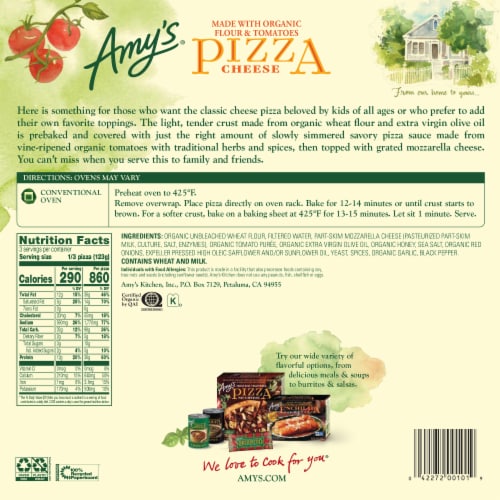 Amy’s Cheese Original Crust Frozen Pizza