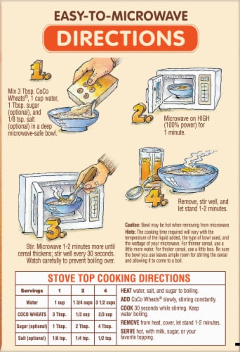 Malt-O-Meal® Coco Wheats® Hot Cereal Perspective: back