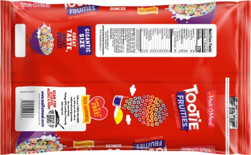 Malt-O-Meal® Tootie Fruities® Bag Cereal Perspective: back