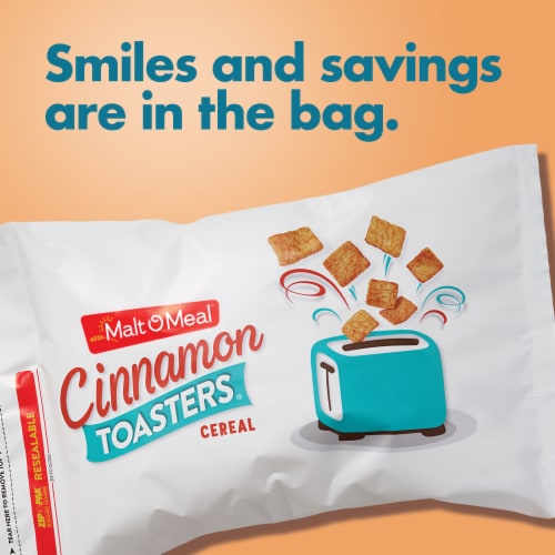 Malt O Meal® Cinnamon Toasters Bag Cereal Perspective: back