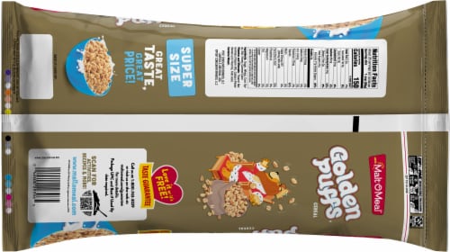 Malt-O-Meal® Golden Puffs Family Size Bag Cereal Perspective: back