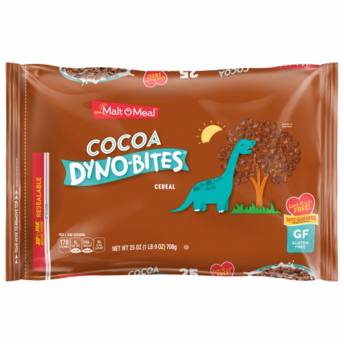 Malt-O-Meal Cocoa Dyno-Bites Bag Cereal Perspective: back
