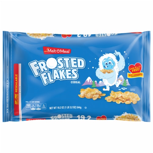 Malt-O-Meal® Frosted Flakes Bag Cereal Perspective: back