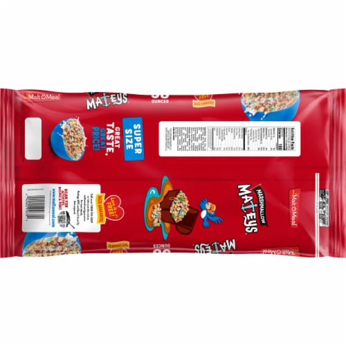 Malt-O-Meal® Marshmallow Mateys® Bag Cereal Zip-Pak Perspective: back