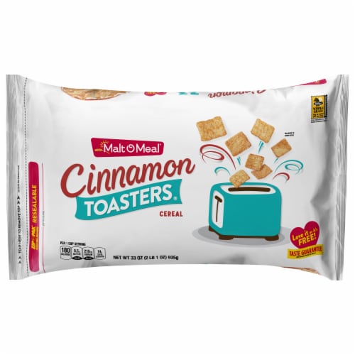 Malt-O-Meal Cinnamon Toasters Family Size Bag Cereal Perspective: back