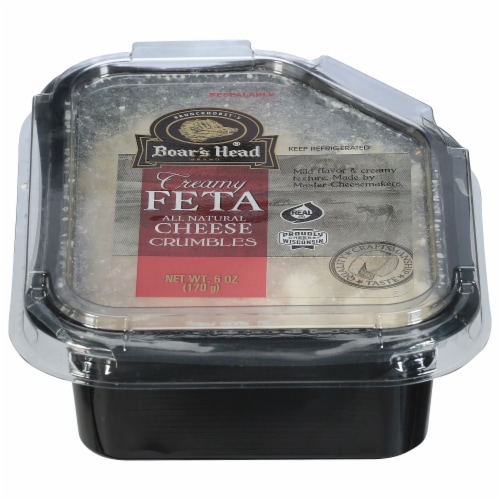 Boar's Head Creamy Feta Cheese Crumbles Perspective: back