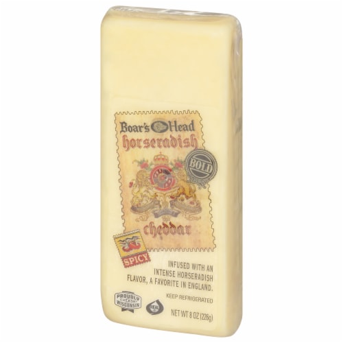 Boar's Head Horseradish Cheddar Cheese Perspective: back