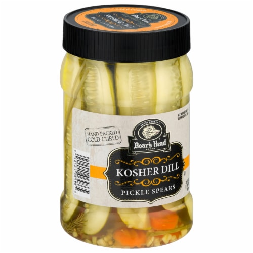 Boar's Head Kosher Dill Pickle Spears Perspective: back