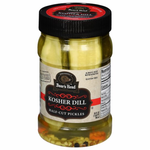 Boar's Head Kosher Dill Half Cut Pickles Perspective: back