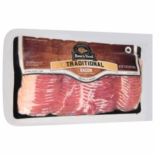 Boar's Head Naturally Smoked Traditional Bacon Perspective: back