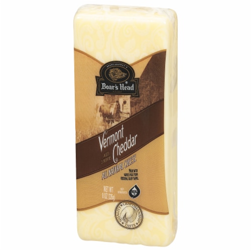 Boar's Head White Vermont Cheddar Cheese Perspective: back