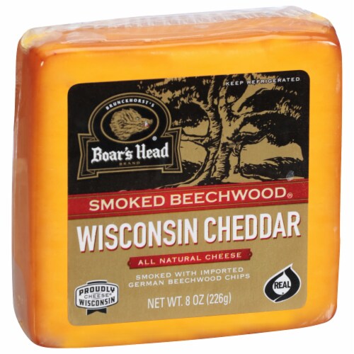 Boar's Head Smoked Beechwood Wisconsin Cheddar Cheese Perspective: back