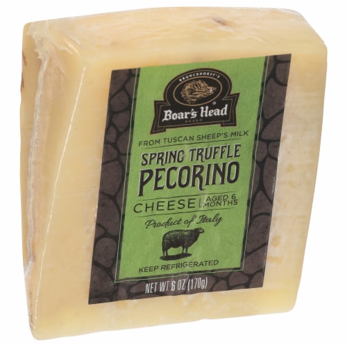 Boar's Head Spring Truffle Pecorino Cheese Perspective: back
