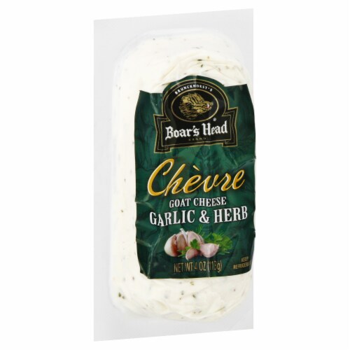 Boar's Head Garlic & Herb Chevre Goat Cheese Perspective: back