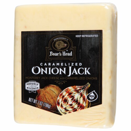 Boar's Head Caramelized Onion Jack Cheese Perspective: back